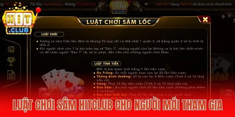 Luật chơi Sâm Hitclub cho người mới tham gia